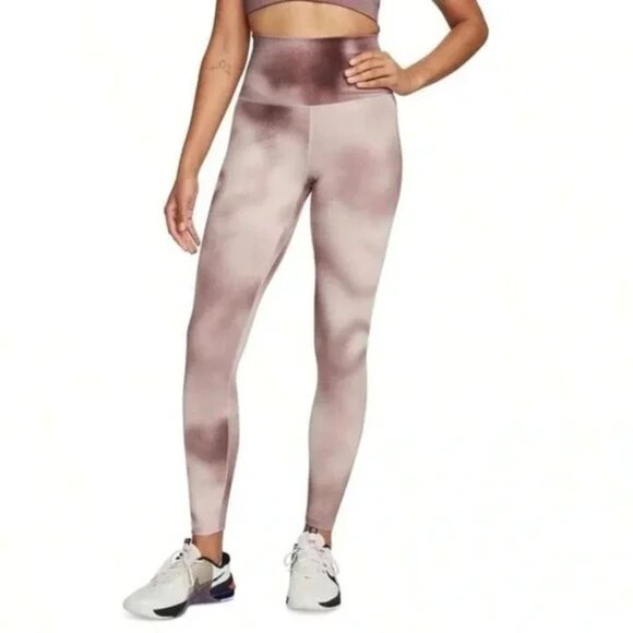 NWT Nike One Tight Fit High Rise Brown Training Leggings - Picture 3 of 5